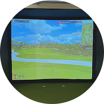 premium golf simulator screen image