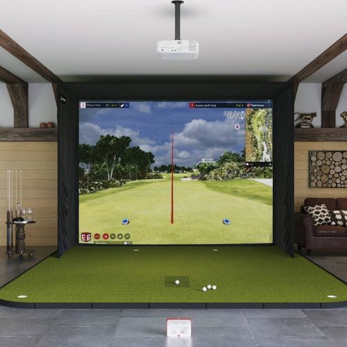 FlightScope Mevo+ SIG12 Golf Simulator Package Golf Simulator Flightscope SIG12 Golf Simulator Flooring None