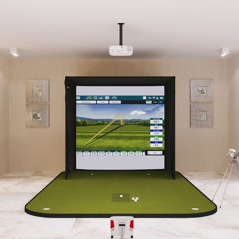 FlightScope X3 SIG8 Golf Simulator Package Golf Simulator Flightscope SIG8 Golf Simulator Flooring