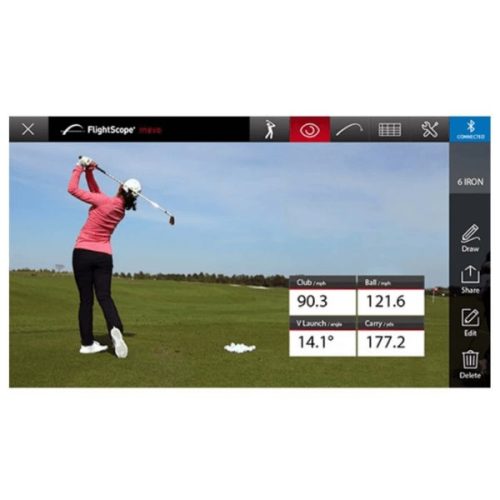 FlightScope Mevo Video Record With Stat Overlay