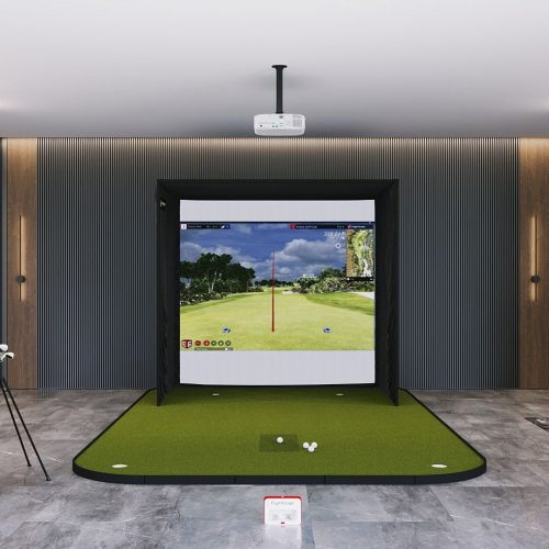 FlightScope Mevo+ SIG8 Golf Simulator Package Golf Simulator Flightscope SIG8 Golf Simulator Flooring None