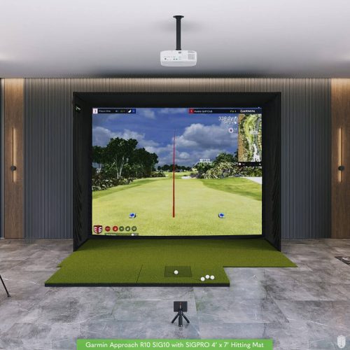 Garmin Approach R10 SIG10 Golf Simulator Package Golf Simulator Garmin SIGPRO Softy 4'x7'