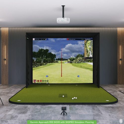 Garmin Approach R10 SIG10 Golf Simulator Package Golf Simulator Garmin Golf Simulator Flooring