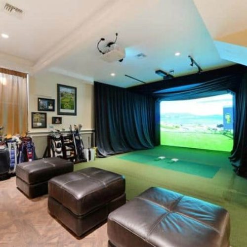 HD GOLF SIMULATOR MAN CAVE