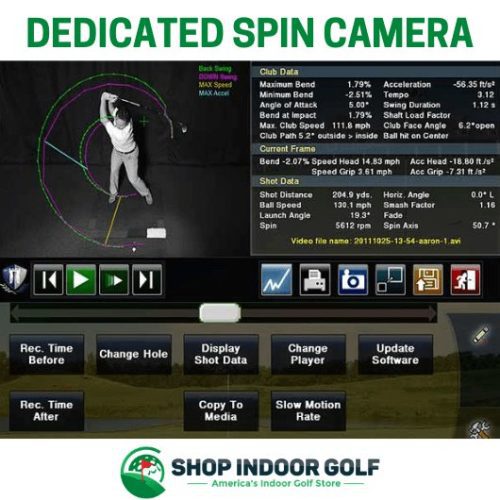 HD GOLF SIMULATOR SPIN CAMERA