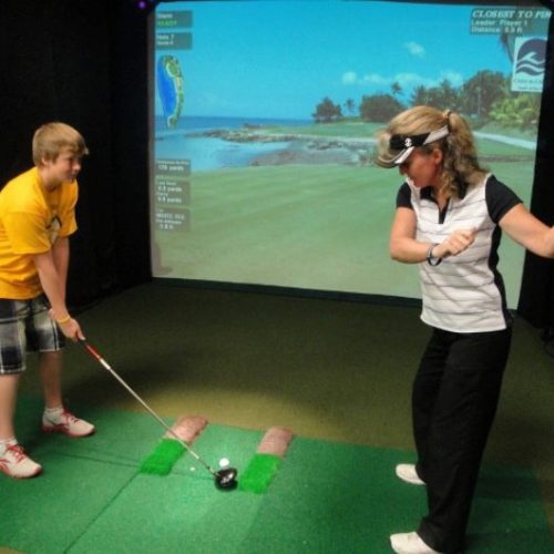 LESSON ON HD GOLF SIMULATOR