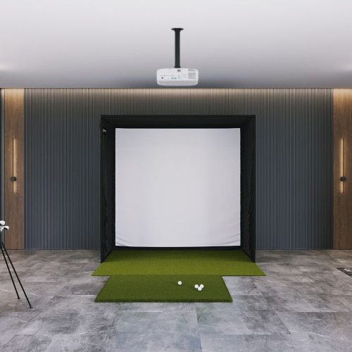 SIG8 Golf Simulator Studio - Complete Package Golf Simulator Screen Shop Indoor Golf Fairway Series 5' x 5'