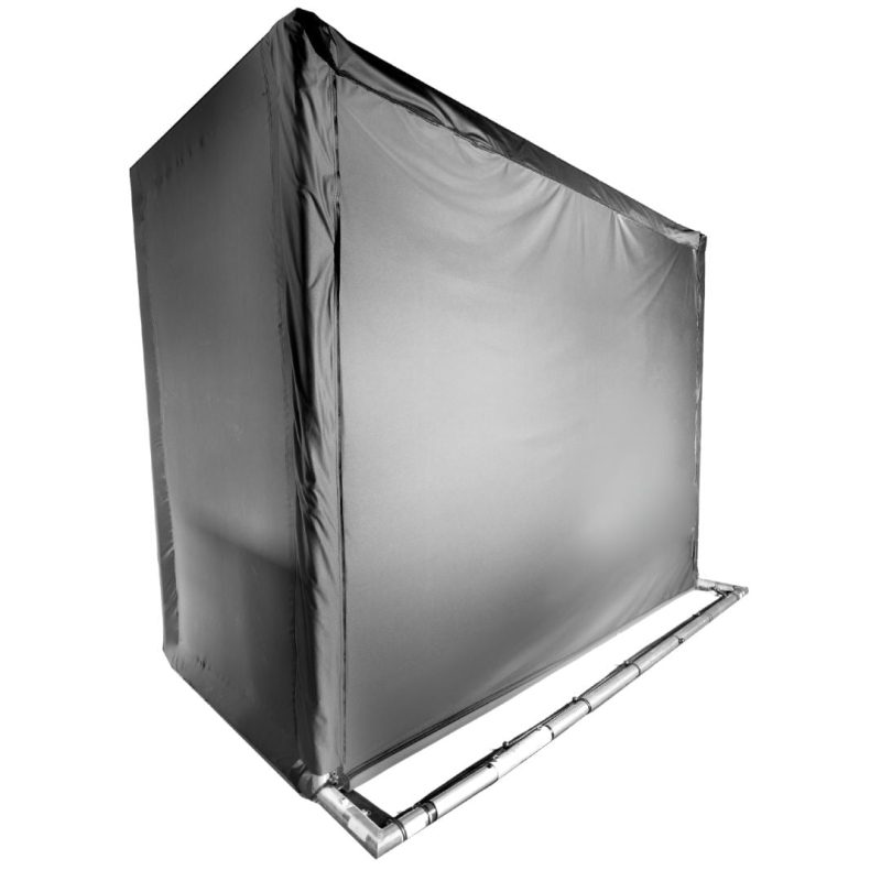 Screen backing on commercial enclosure