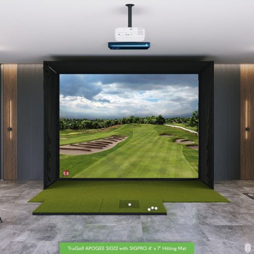 TruGolf APOGEE SIG12 Golf Simulator Package Golf Simulator TruGolf SIGPRO Softy 4' x 7'