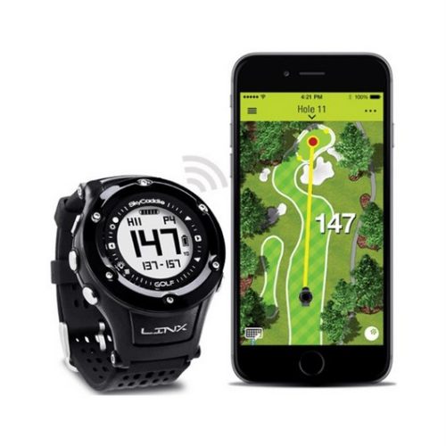 SkyCaddie LinxVue GPS Golf Watch Golf Rangefinder SkyCaddie Black