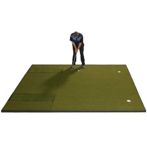 combo putting green and golf mat by fiberbuilt golf size 10 x 12