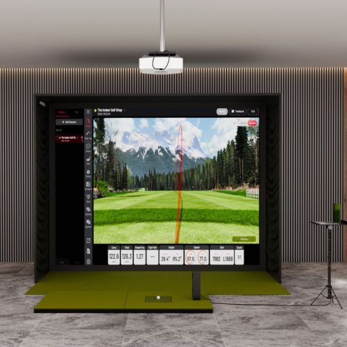 EYE MINI LITE SIG12 Golf Simulator Package with sigrpo softy 4' x 7' golf mat