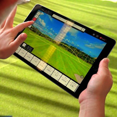 flightscope mevo plus driving range software on ipad