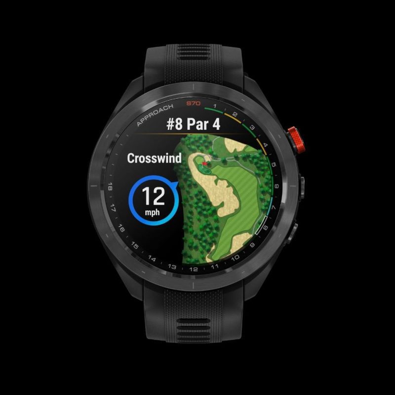 garmin s70 golf watch wind direction