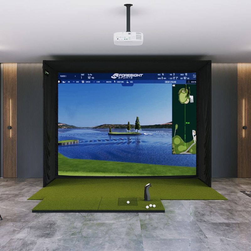 Foresight Sports GC3 SIG12 Golf Simulator Package Golf Simulator Foresight Sports SIGPRO 4' x 7' None