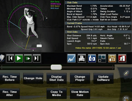 hd golf simulator measurements