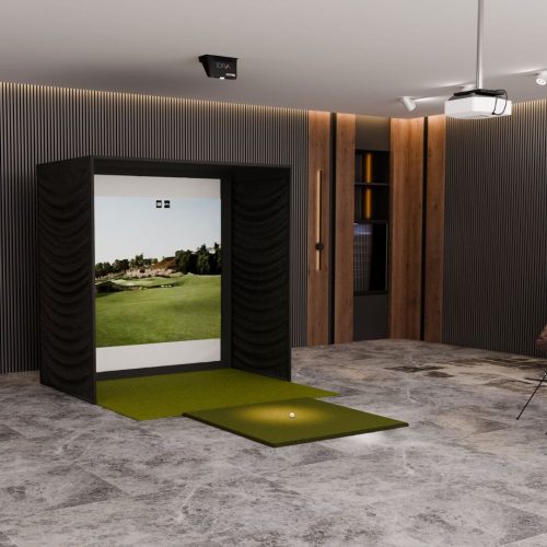 IDRA II SIG8 Golf Simulator with 5x5 golf mat