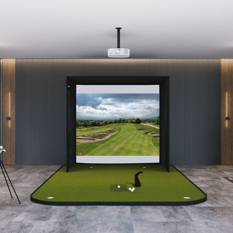 TruGolf Launch Box SIG8 Golf Simulator Enclosure Golf Simulator TruGolf Golf Simulator Flooring E6 Range