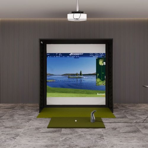 Bushnell Launch pro i SIG8 Golf Simulator package with 5' x 5' Golf mat