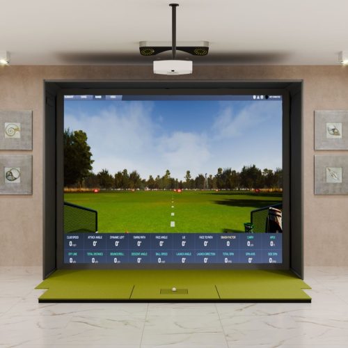 ProTee VX SIG12 Golf Simulator Package with SIGPRO Softy 4' x 10' Golf Mat