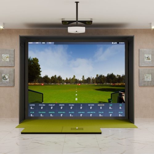 ProTee VX SIG12 Golf Simulator Package with SIGPRO Softy 4' x 7' Golf Mat