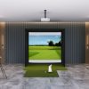 Garmin approach R50 SIG8 Golf Simulator Package with fairway series 5' x 5' Golf Mat.