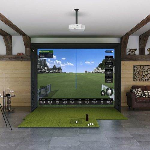 Square Golf SIG10 Golf Simulator Package with 4x7 golf mat