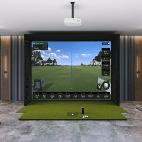 Square Golf SIG12 Golf Simulator Package with 4x10 golf mat