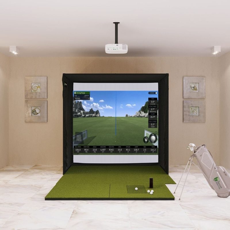 Square Golf SIG8 Golf Simulator Package Golf Simulator Square Golf SIGPRO Softy 4'x7'