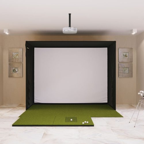 SIG10 Golf Simulator Studio - Complete Package Golf Simulator Screen Shop Indoor Golf SIGPRO 4' x 7'