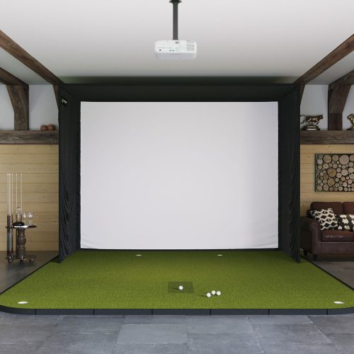 SIG12 Golf Simulator Studio - Complete Package Golf Simulator Screen Shop Indoor Golf SIG12 Golf Simulator Flooring