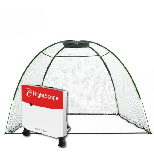 Flightscope X3 Golf Net Practice Bundle Golf Simulator Flightscope 10'x7' Rounded Golf Net 