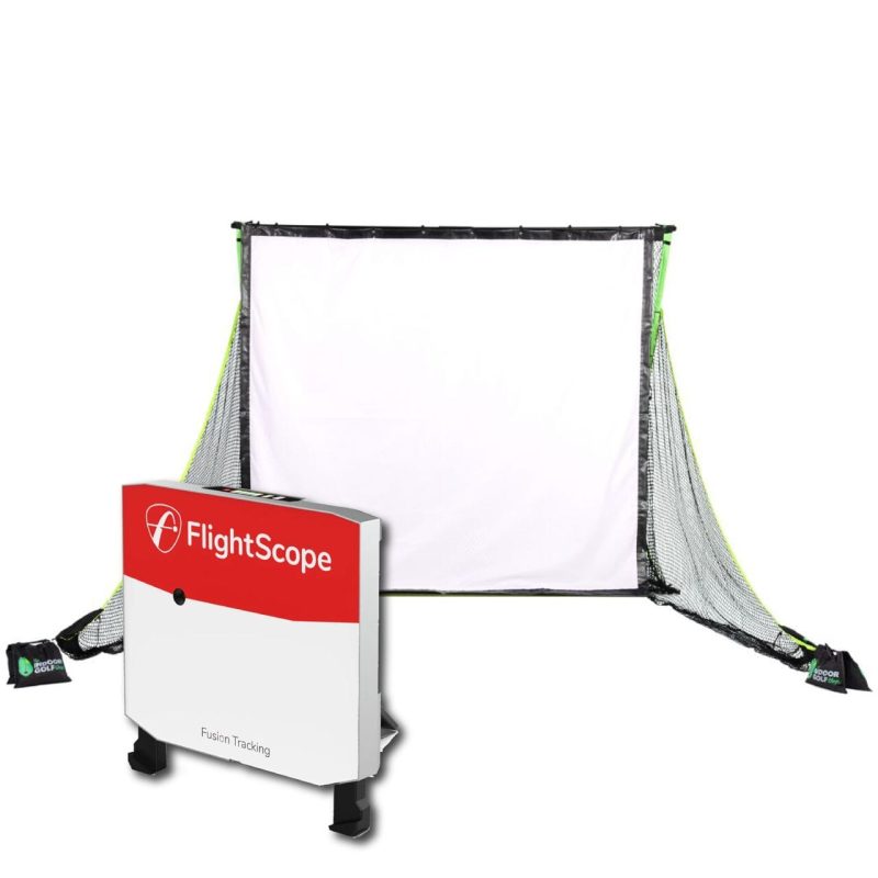 Flightscope X3 Golf Net Practice Bundle Golf Simulator Flightscope SIGPRO Golf Net wPreferred/Screen